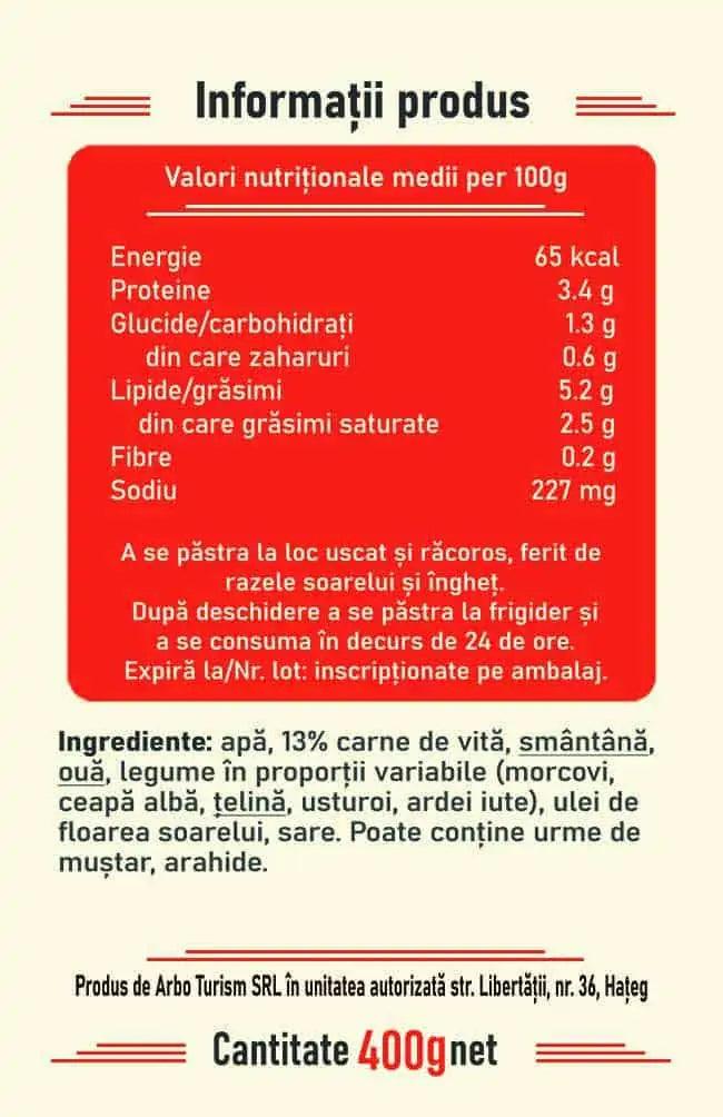 Ciorbă de burtă (400g) - Victoria Iovanescu